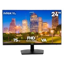 Nilox MONITOR 23.8" NXM24FHD11 LED FHD 75HZ 16:9 5MS HDMI/VGA computer monitor 61 cm (24") 1920 x 1080 pixels Full HD Black