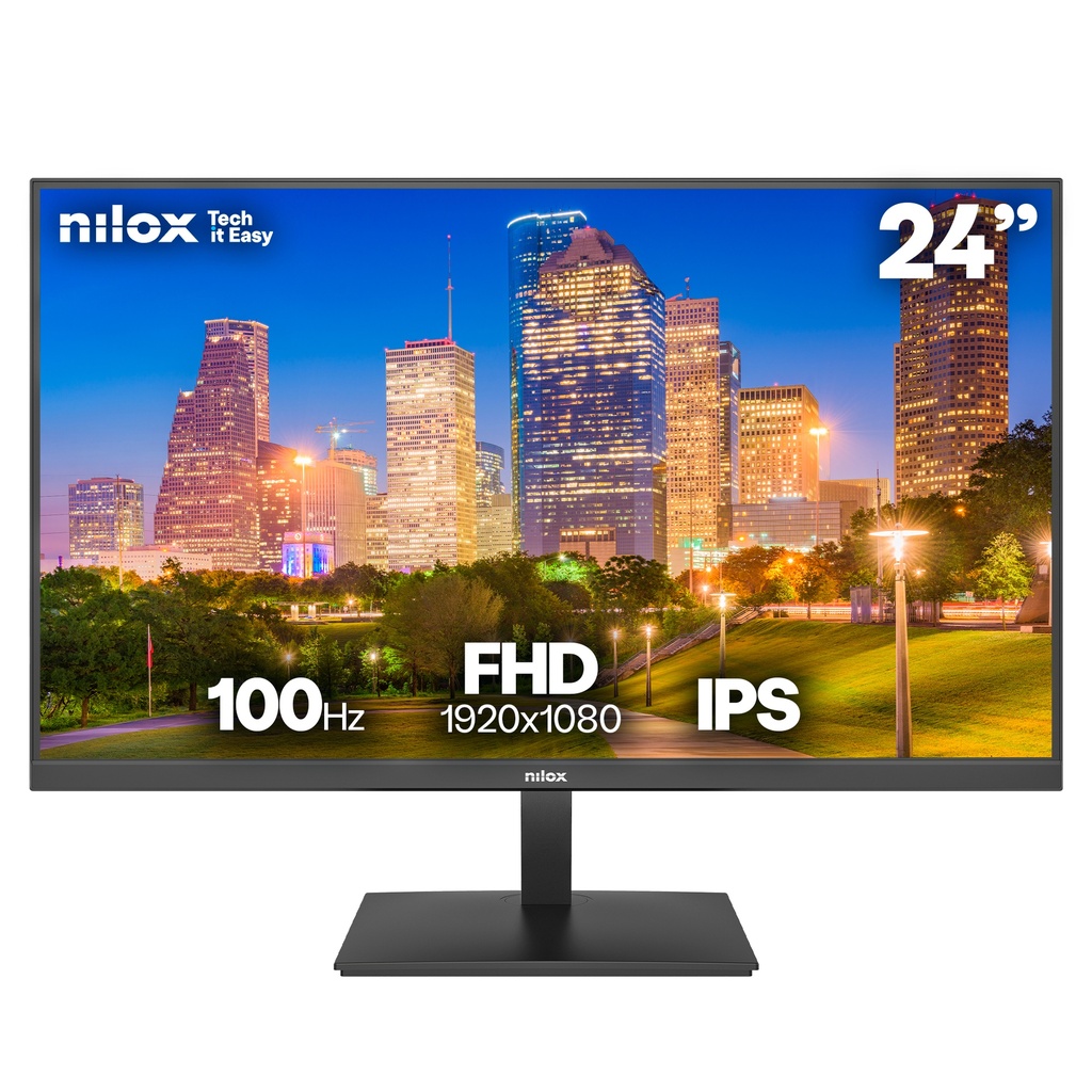 Nilox NXM24FHD1202 computer monitor 60.5 cm (23.8") 1920 x 1080 pixels Full HD Black