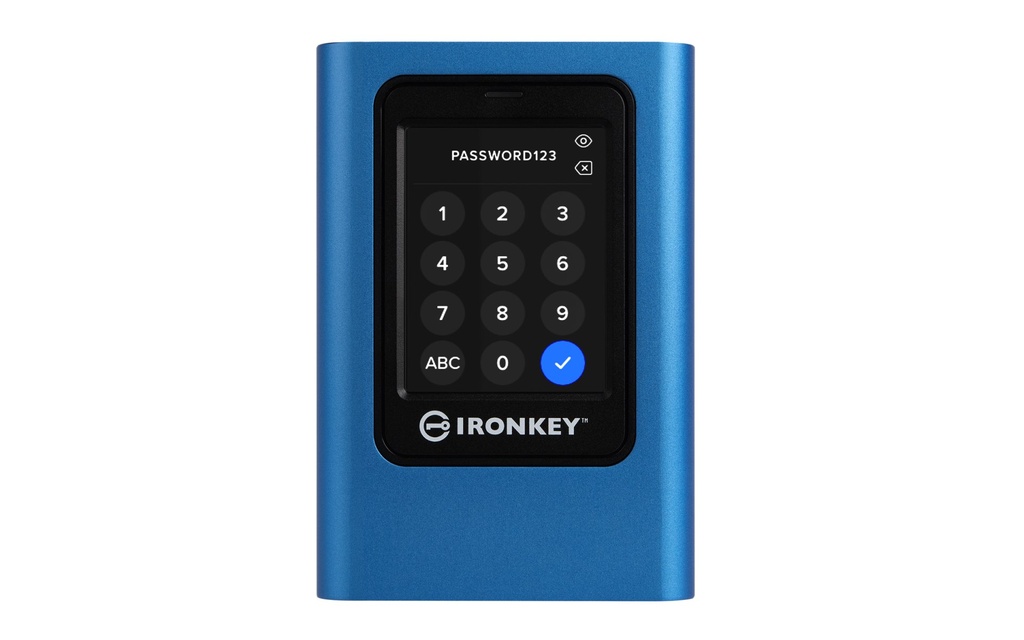 [IKVP80ES/3840G] Kingston Technology IronKey 3840GB Vault Privacy 80 XTS-AES 256-bit Encrypted External SSD