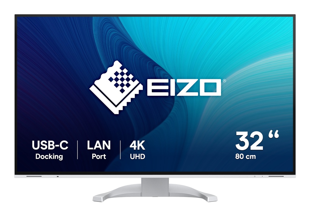 EIZO FlexScan EV3240X-WT computer monitor 80 cm (31.5") 3840 x 2160 pixels 4K Ultra HD LCD White