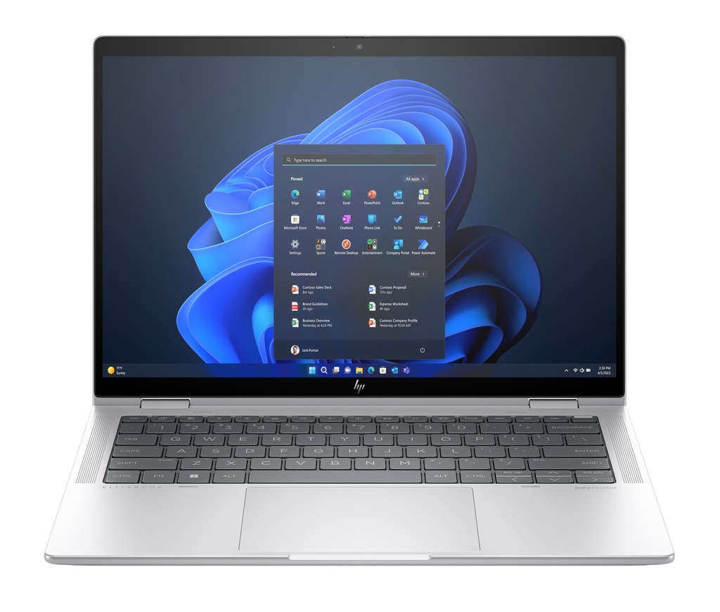 [9G0K1ET#ABZ] HP Elite x360 1040 G11 Intel Core Ultra 7 155H Hybrid (2-in-1) 35.6 cm (14") Touchscreen WUXGA 16 GB LPDDR5x-SDRAM 512 GB SSD Wi-Fi 6E (802.11ax) Windows 11 Pro AI PC Silver