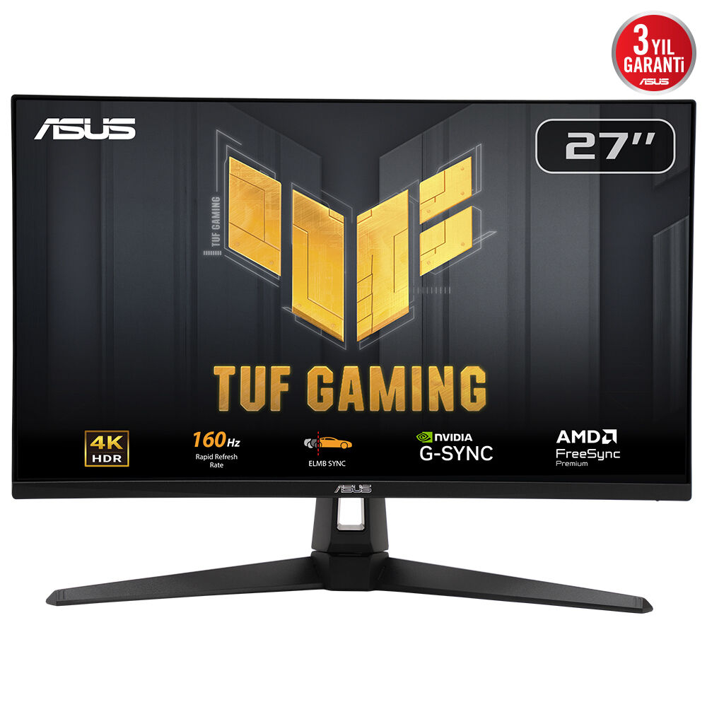 ASUS TUF Gaming VG27UQ1A computer monitor 68.6 cm (27") 3840 x 2160 pixels 4K Ultra HD LCD Black