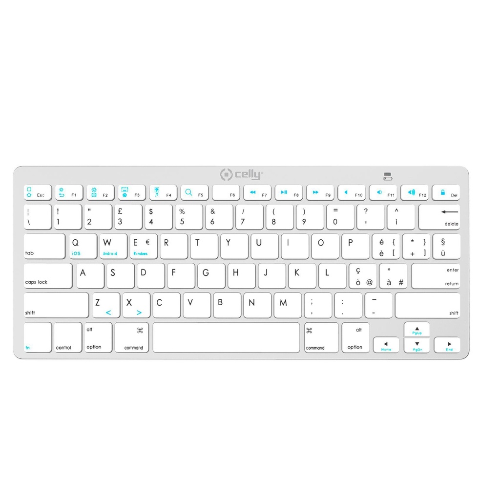 [SWKEYBOARDBTSV] Celly SWKEYBOARDBT keyboard Universal QWERTY White