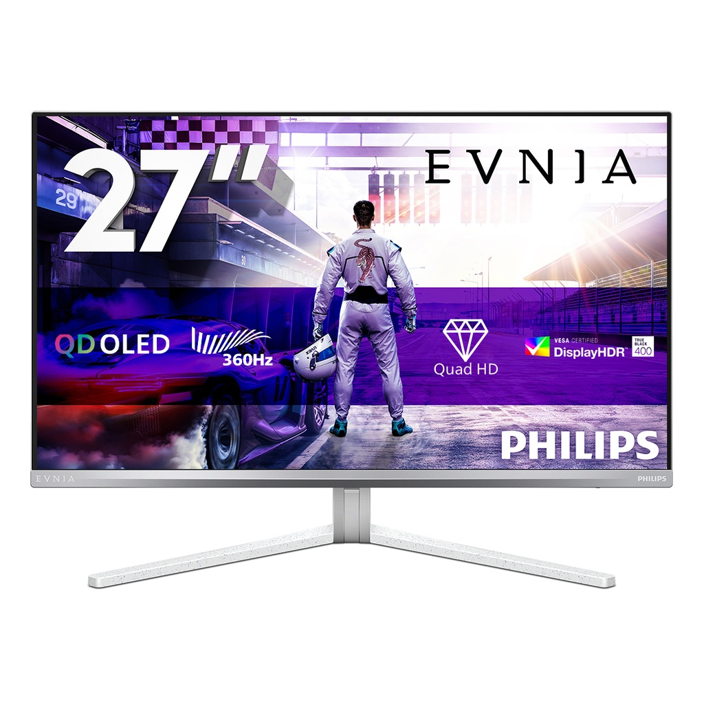Philips Evnia 8000 27M2N8500/00 computer monitor 67.3 cm (26.5") 2560 x 1440 pixels Quad HD QD-OLED White