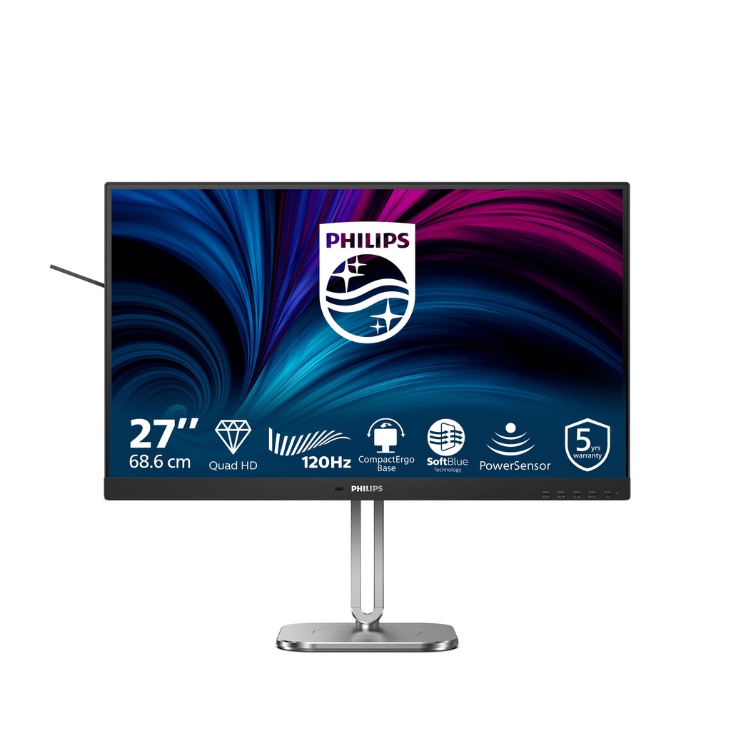 [27B2N4500/00] Philips 4000 series 27B2N4500/00 computer monitor 68.6 cm (27") 2560 x 1440 pixels Quad HD LCD Grey
