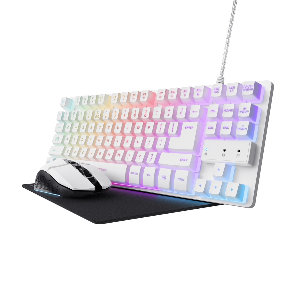[25290] Trust GXT 794W keyboard Mouse included Gaming USB QWERTY Italian White