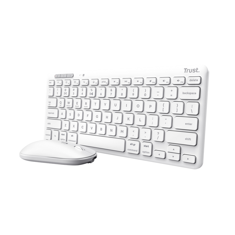 [25074] Trust Lyra keyboard Mouse included Universal RF Wireless + Bluetooth QWERTY Italian White