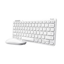 Trust Lyra keyboard Mouse included Universal RF Wireless + Bluetooth QWERTY Italian White