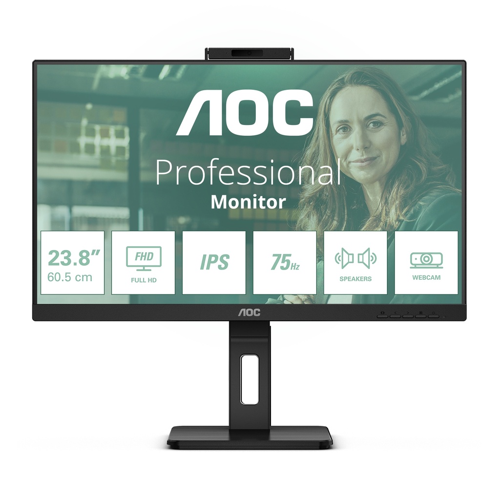 [24P3QW] AOC 24P3QW computer monitor 60.5 cm (23.8") 1920 x 1080 pixels Full HD Black