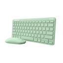 Trust Lyra keyboard Mouse included Universal RF Wireless + Bluetooth QWERTY Italian Green