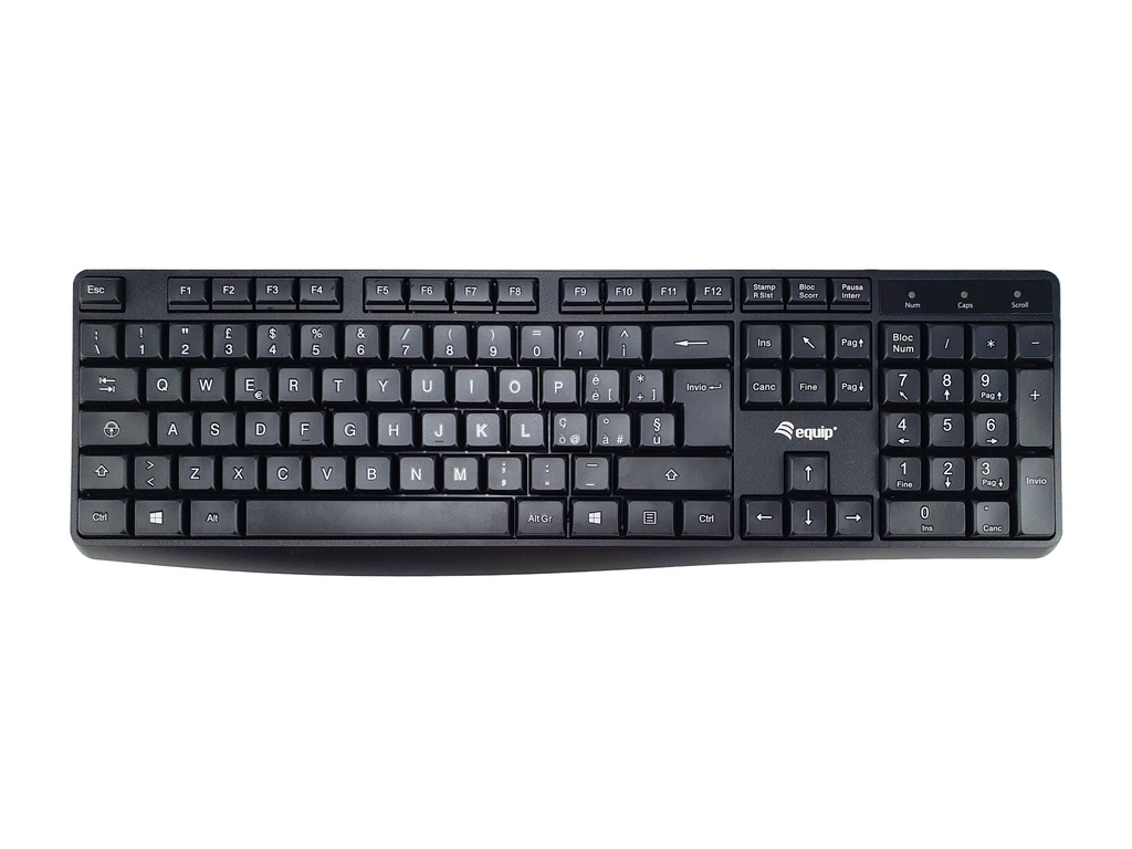 [245213] Equip 245213 keyboard Office USB QWERTY Italian Black