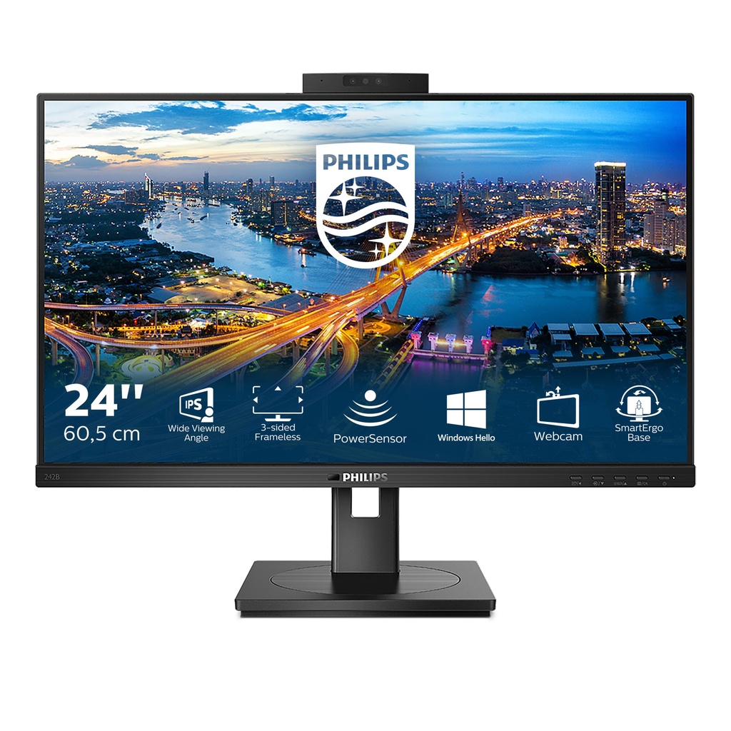 [242B1H/00] Philips B Line 242B1H/00 computer monitor 60.5 cm (23.8") 1920 x 1080 pixels Full HD LED Black