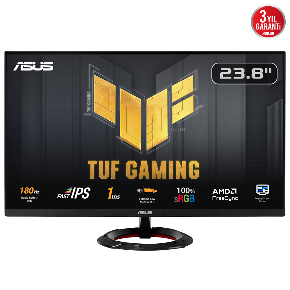 ASUS TUF Gaming VG249Q3R computer monitor 60.5 cm (23.8") 1920 x 1080 pixels Full HD LCD Black