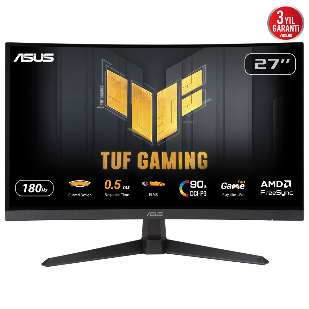ASUS TUF Gaming VG27WQ3B computer monitor 68.6 cm (27") 2560 x 1440 pixels Quad HD LCD Black