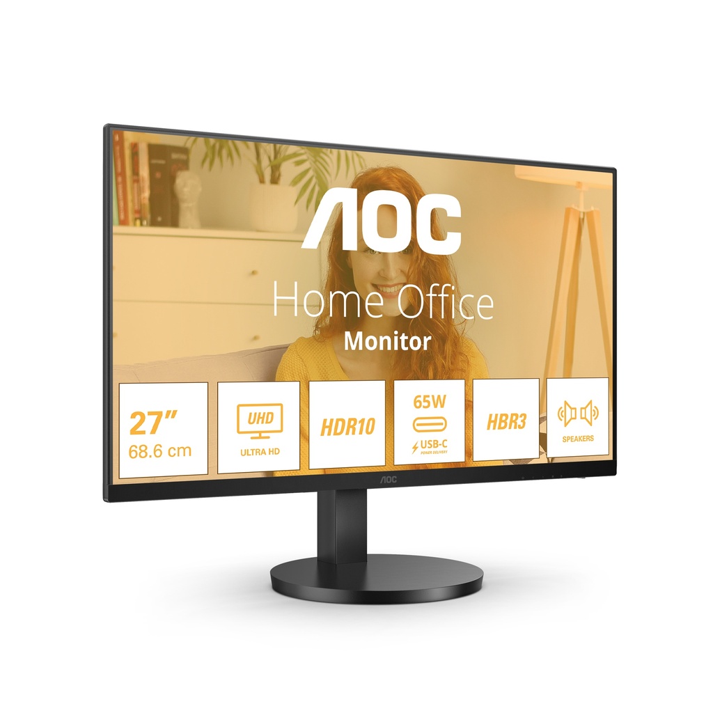 [U27B3CF] AOC B3 U27B3CF computer monitor 68.6 cm (27") 3840 x 2160 pixels 4K Ultra HD LCD Black