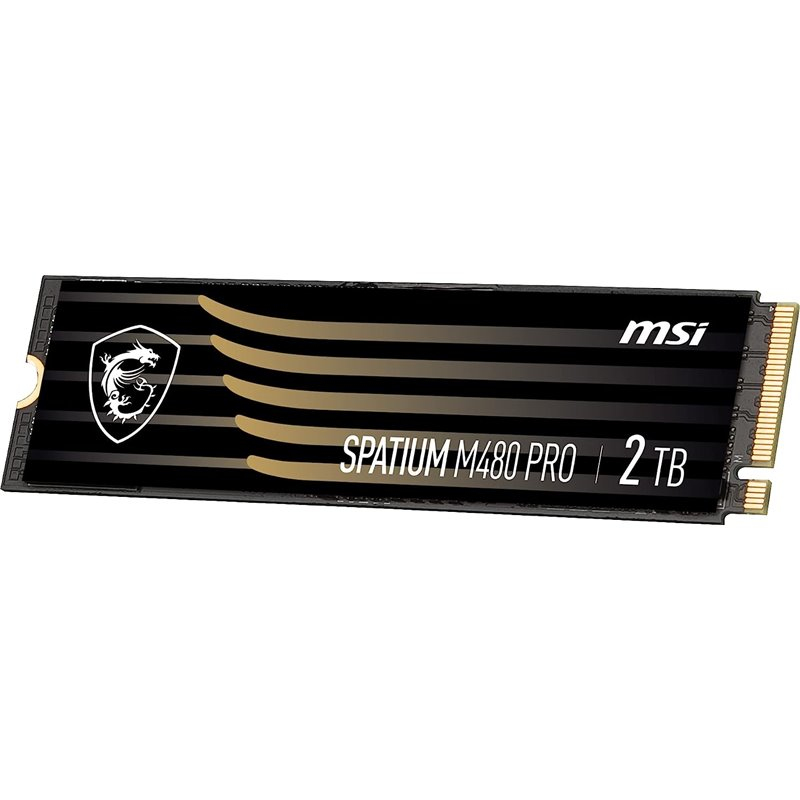 [S78-440Q600-P83] MSI Spatium M480 PRO PCIE 4.0 NVME M.2 2TB internal solid state drive PCI Express 4.0 3D NAND