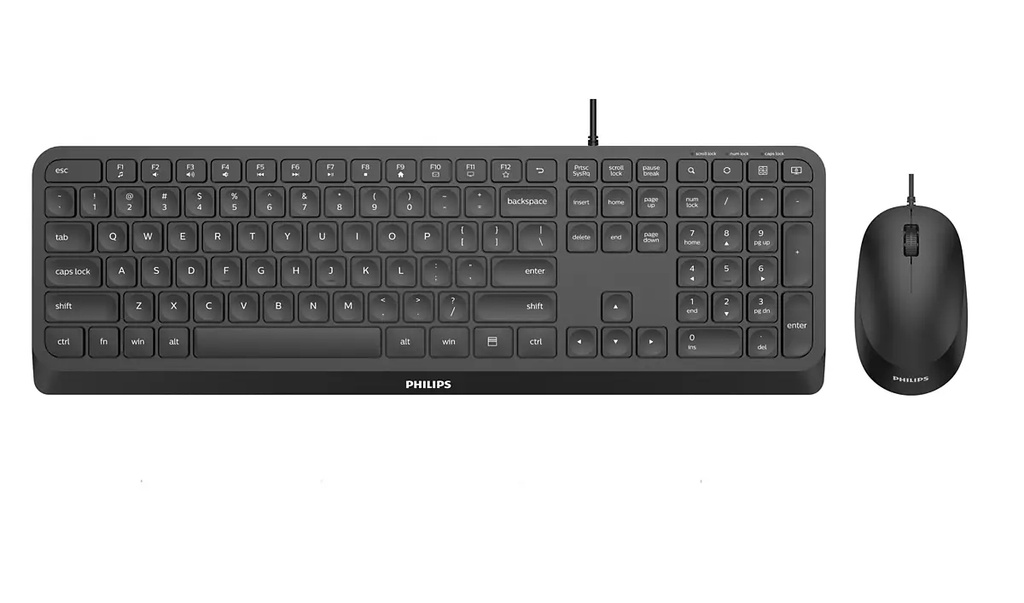 [SPT6207B/34] Philips 2000 series SPT6207B/34 keyboard Mouse included Home USB Black