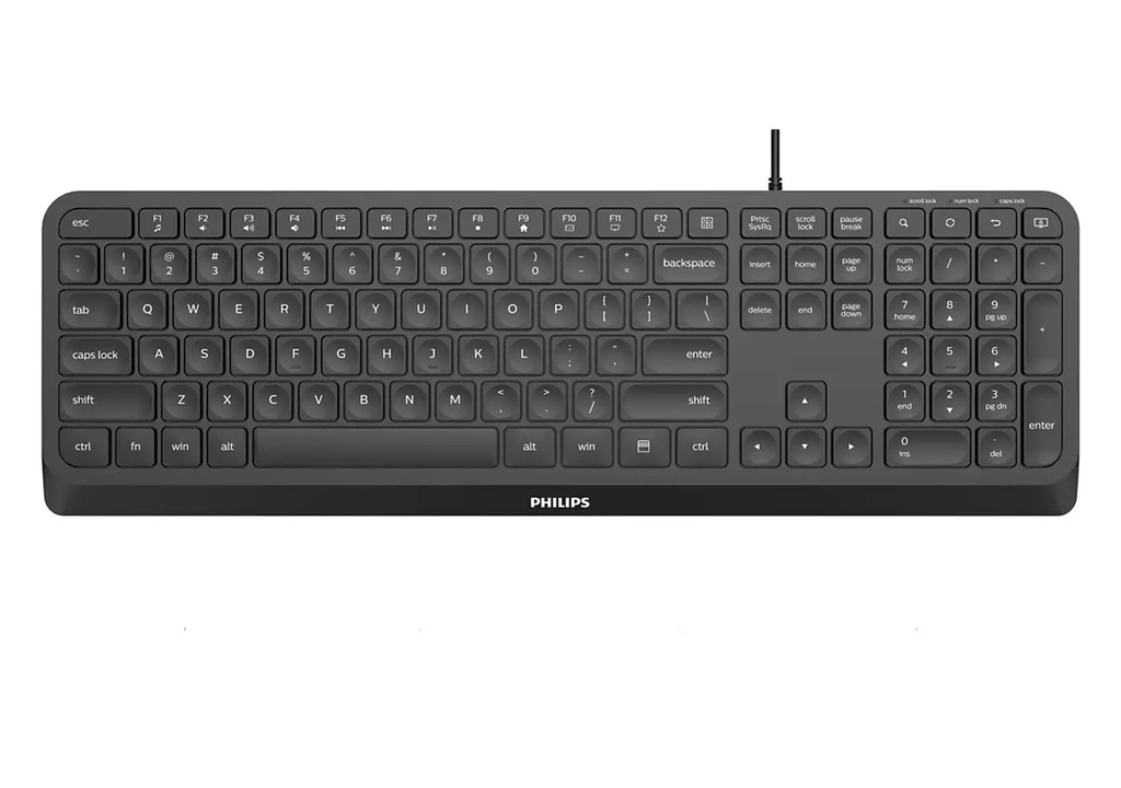 [SPK6207B/34] Philips 2000 series SPK6207B/34 keyboard Universal USB QWERTY English Black