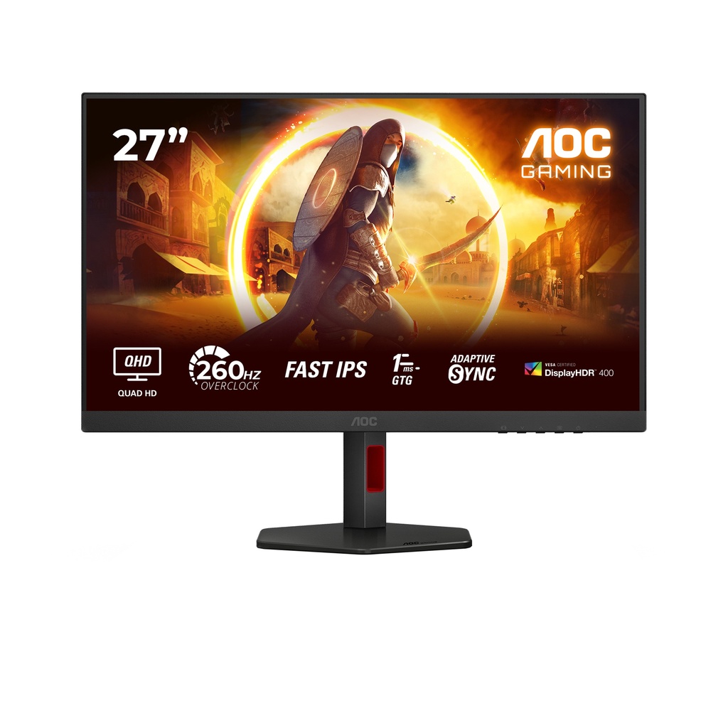 [Q27G4ZR] AOC G4 Q27G4ZR computer monitor 68.6 cm (27") 2560 x 1440 pixels Quad HD LED Black, Red