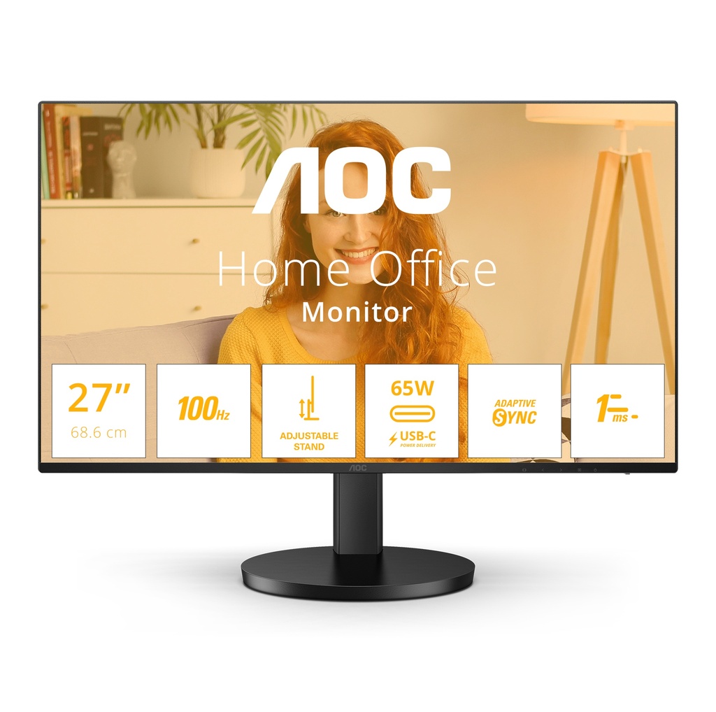 [Q27B3CF2] AOC B3 27B3CF2 computer monitor 68.6 cm (27") 1920 x 1080 pixels Full HD LED Black