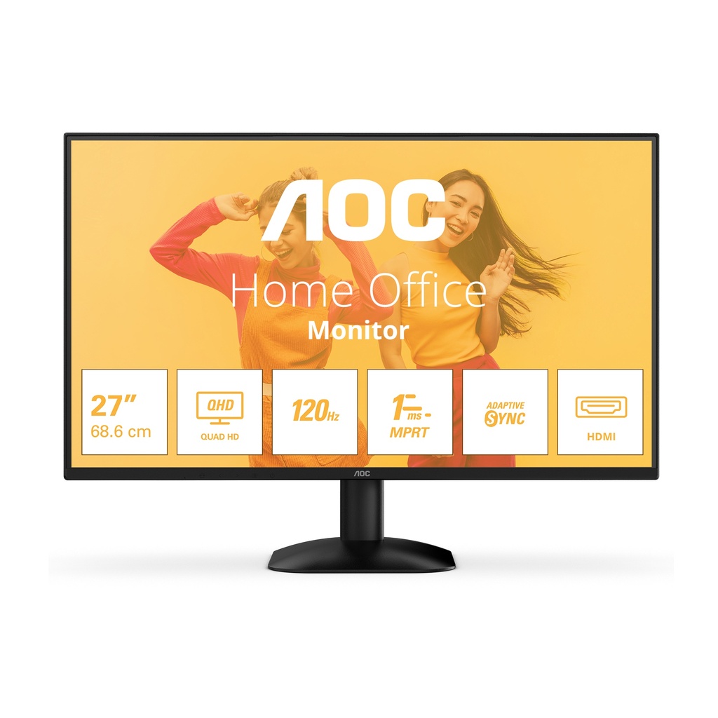[Q27B35S3] AOC B3 Q27B35S3 computer monitor 68.6 cm (27") 2560 x 1440 pixels Quad HD LED Black
