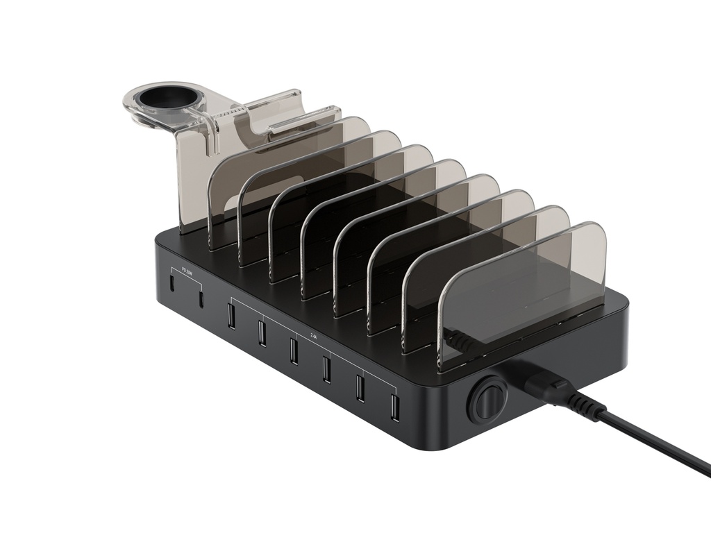 [OZUL02B] Conceptronic OZUL 8-Port 75W USB PD Charging Station