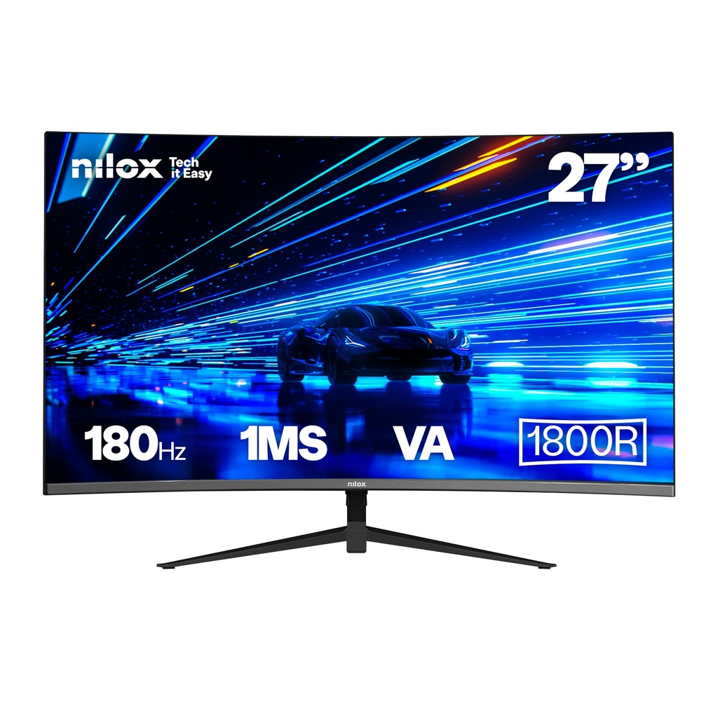 [NXM27FHD18001] Nilox NXM27FHD18001 computer monitor 68.6 cm (27") 1920 x 1080 pixels LED Black