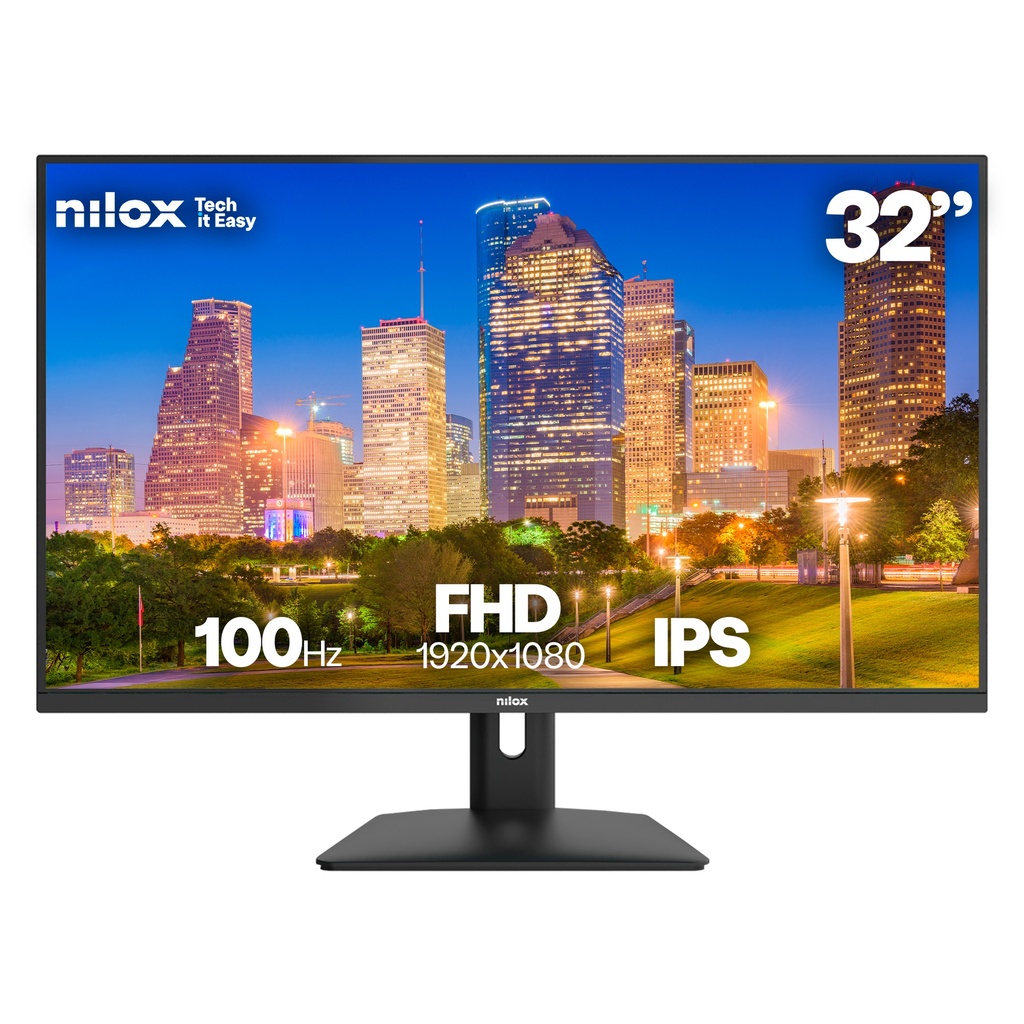 Nilox MONITOR 32 IPS 4MS HDMI VGA 100HZ computer monitor 81.3 cm (32") 1920 x 1080 pixels Full HD LCD