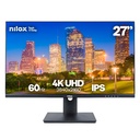 Nilox MONITOR 27" NXM274KD11 IPS 4K 350 2HDMI DP USB 5MS computer monitor 68.6 cm (27") 3840 x 2160 pixels 4K Ultra HD LED