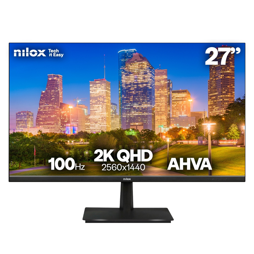 Nilox NXM272K012 computer monitor 68.6 cm (27") 2560 x 1440 pixels 2K Black