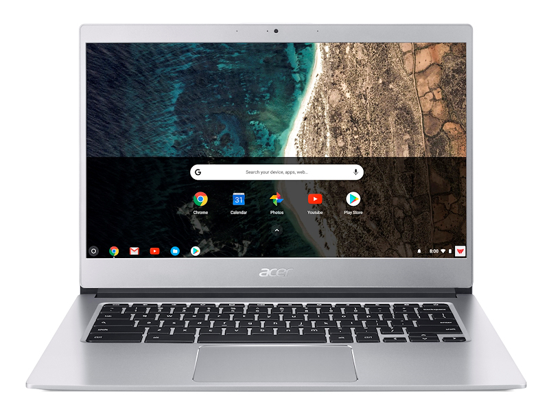 [NX.H1QET.019] Acer Chromebook CB514-1H-C8UH Intel® Celeron® N N3450 35.6 cm (14") Full HD 4 GB LPDDR4-SDRAM 64 GB eMMC Wi-Fi 5 (802.11ac) ChromeOS Italian Silver