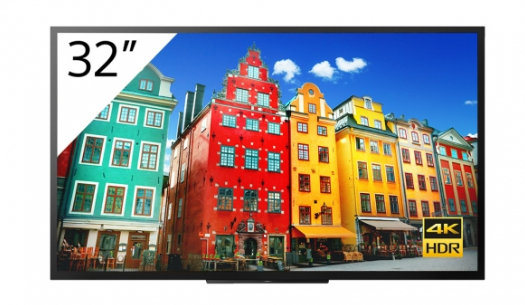 [FW-32BZ30J1] Sony FW-32BZ30J1 Signage Display Digital signage flat panel 81.3 cm (32") LCD Wi-Fi 300 cd/m² 4K Ultra HD Black Built-in processor