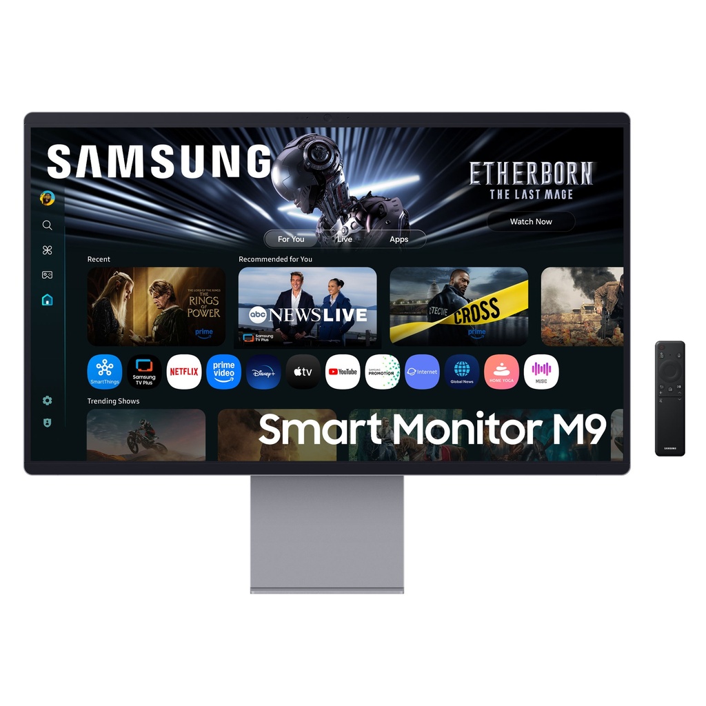 Samsung M90SF computer monitor 81.3 cm (32") 3840 x 2160 pixels 4K Ultra HD OLED Silver