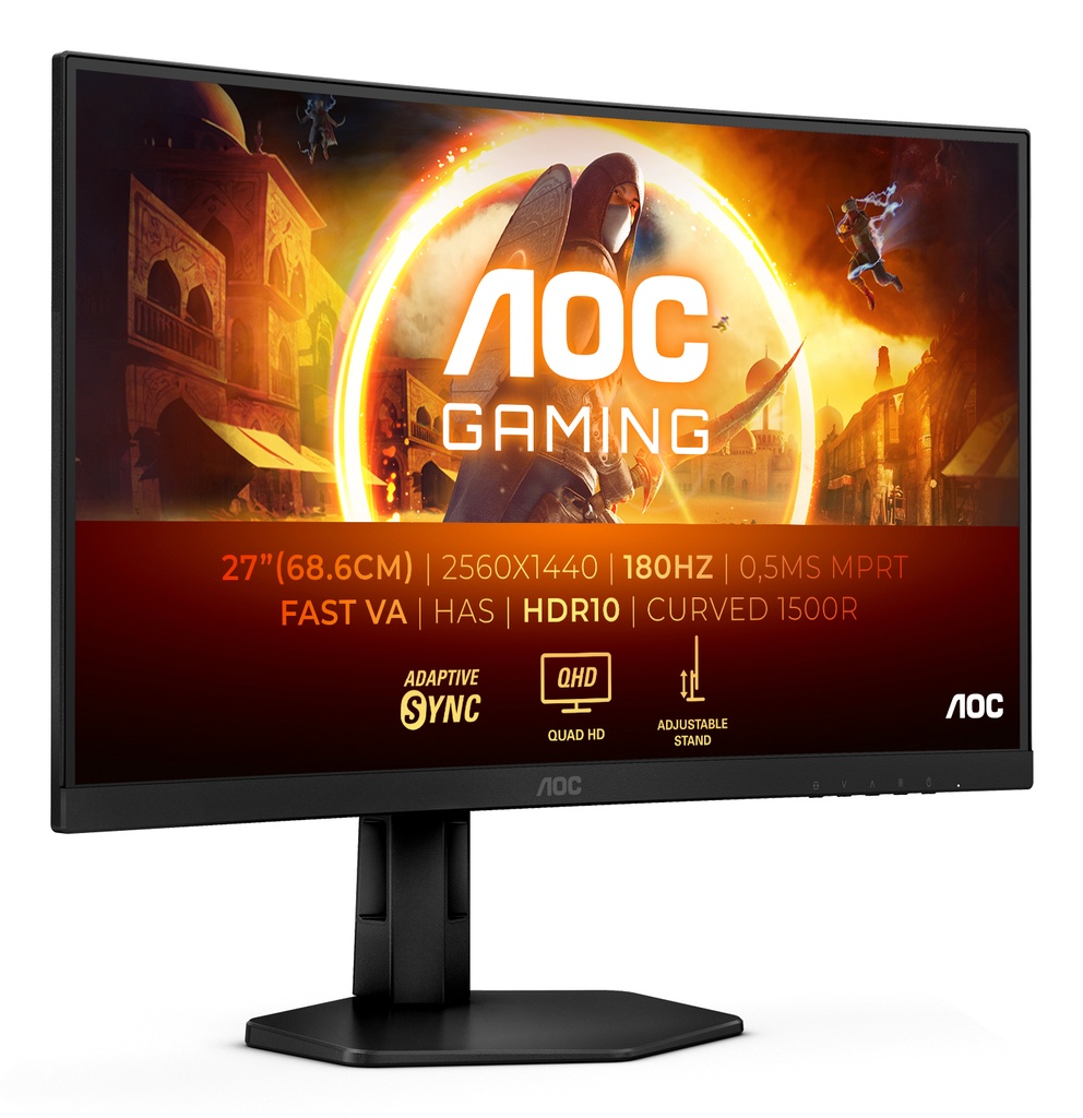 [CQ27G4X] AOC G4 CQ27G4X computer monitor 68.6 cm (27") 2560 x 1440 pixels Quad HD LCD Black