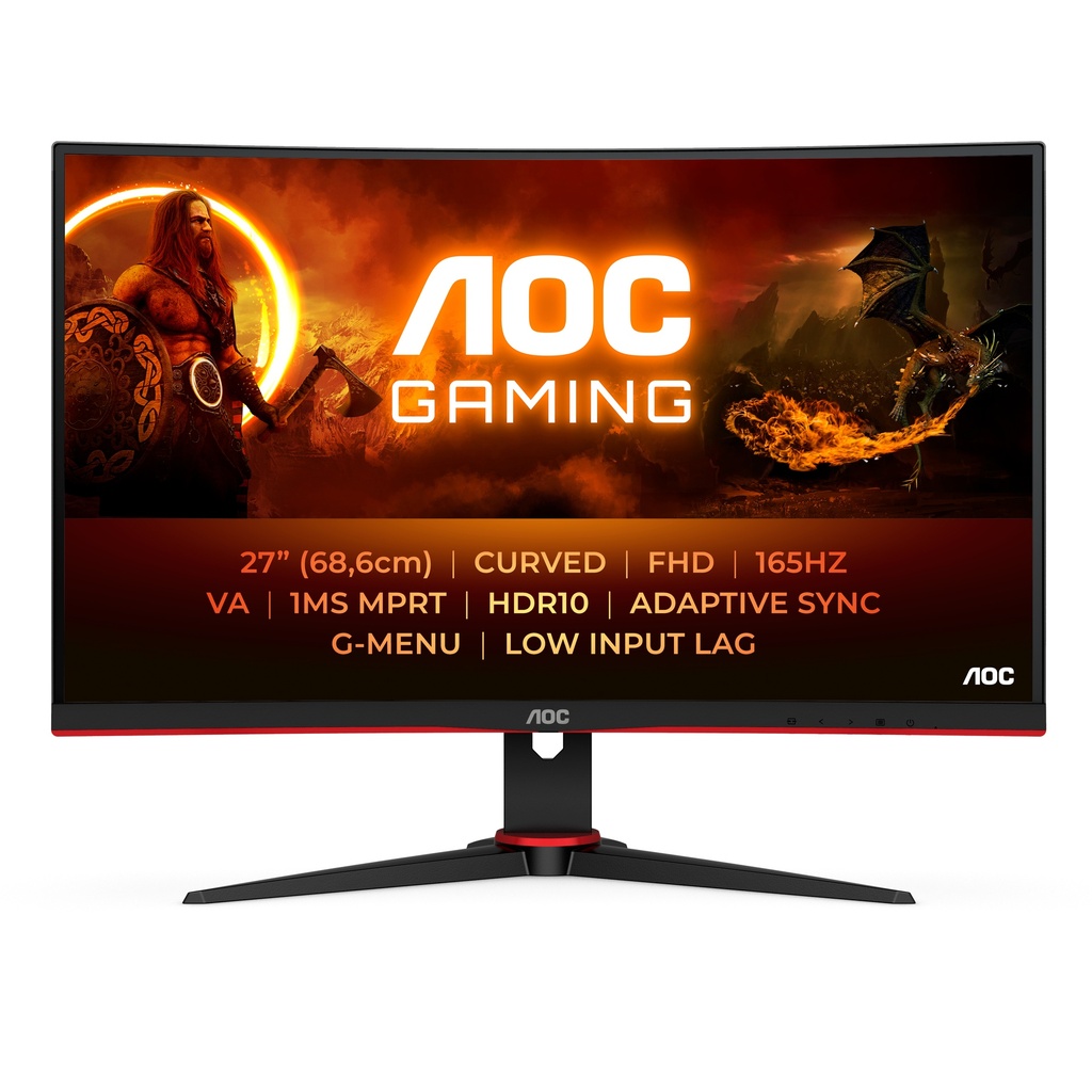 [C27G2E/BK] AOC G2 C27G2E/BK computer monitor 68.6 cm (27") 1920 x 1080 pixels Full HD Black, Red