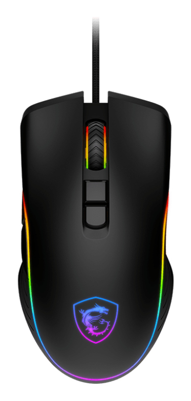 [S12-0402300-HH9] MSI FORGE GM300 mouse Gaming Ambidextrous USB Type-A Optical 7200 DPI