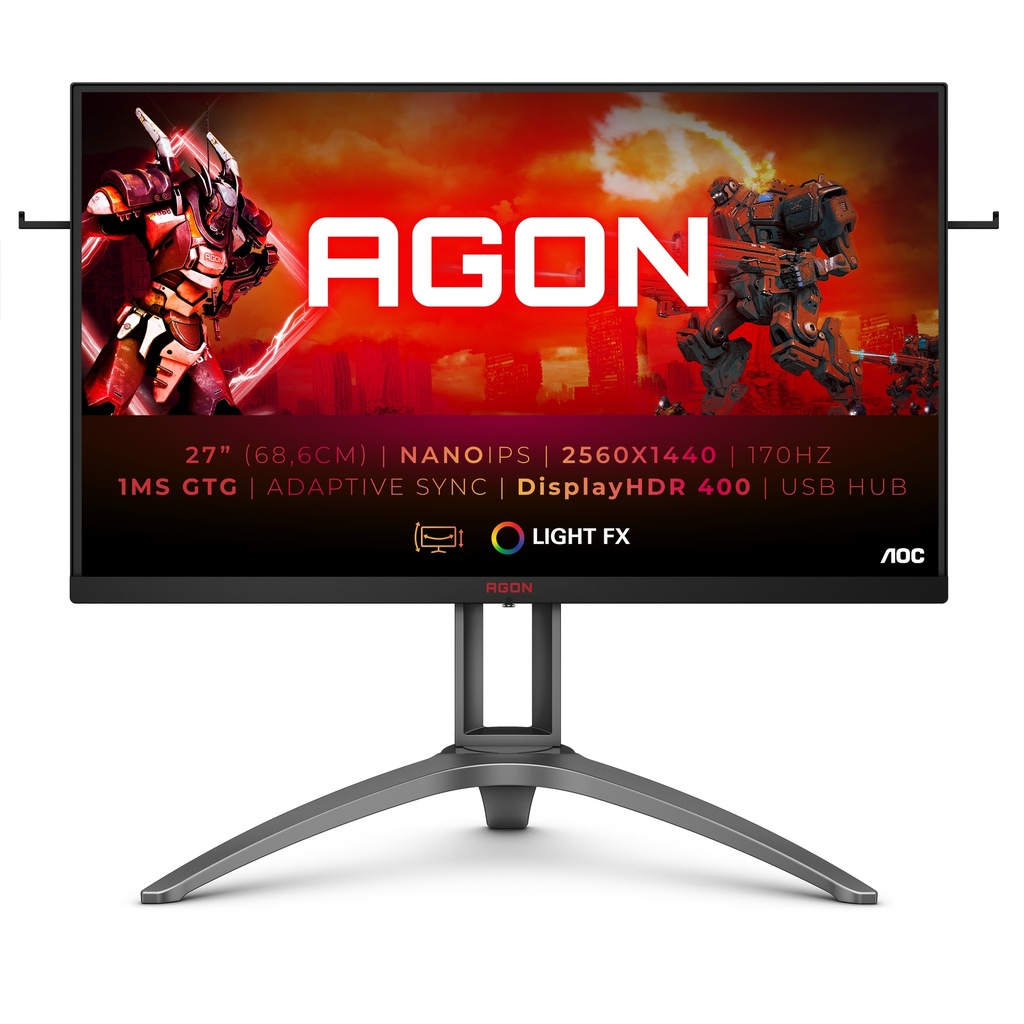 [AG273QXP] AOC AGON 3 AG273QXP computer monitor 68.6 cm (27") 2560 x 1440 pixels 2K Ultra HD LED Black