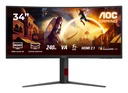 AOC G4 CU34G4Z computer monitor 86.4 cm (34") 3440 x 1440 pixels Wide Quad HD LED Black, Red