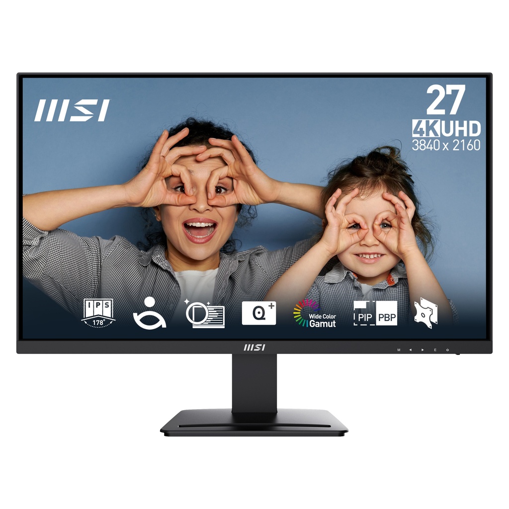 [9S6-3PB4CH-208] MSI Pro MP273U computer monitor 68.6 cm (27") 3840 x 2160 pixels 4K Ultra HD Black