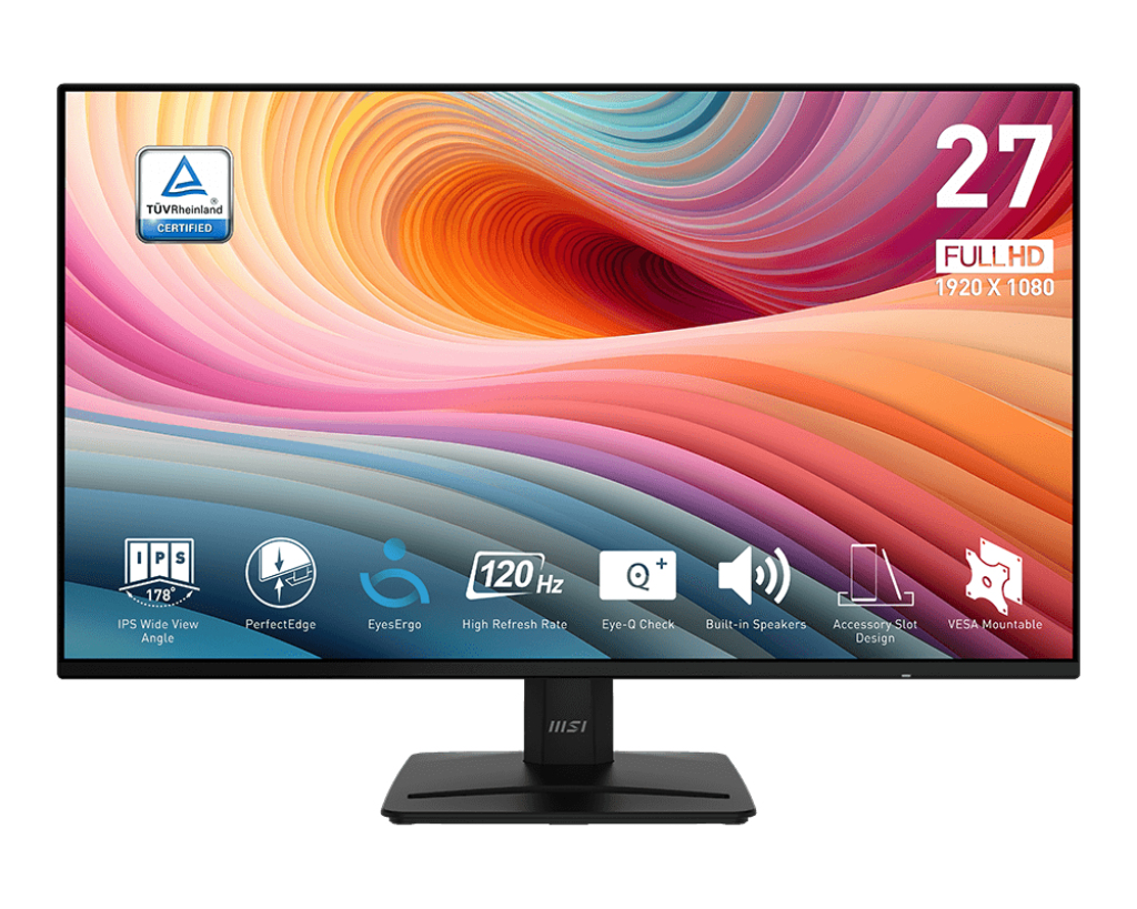 [9S6-3PD0CT-001] MSI PRO MP271A E2 computer monitor 68.6 cm (27") 1920 x 1080 pixels Full HD LCD Black
