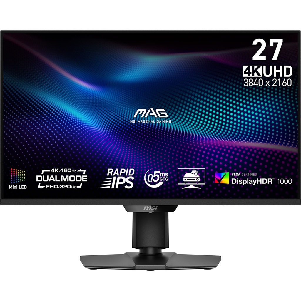 [9S6-3CF09H-010] MSI MAG 274UPDF E16M computer monitor 68.6 cm (27") 3840 x 2160 pixels 4K Ultra HD LED Black
