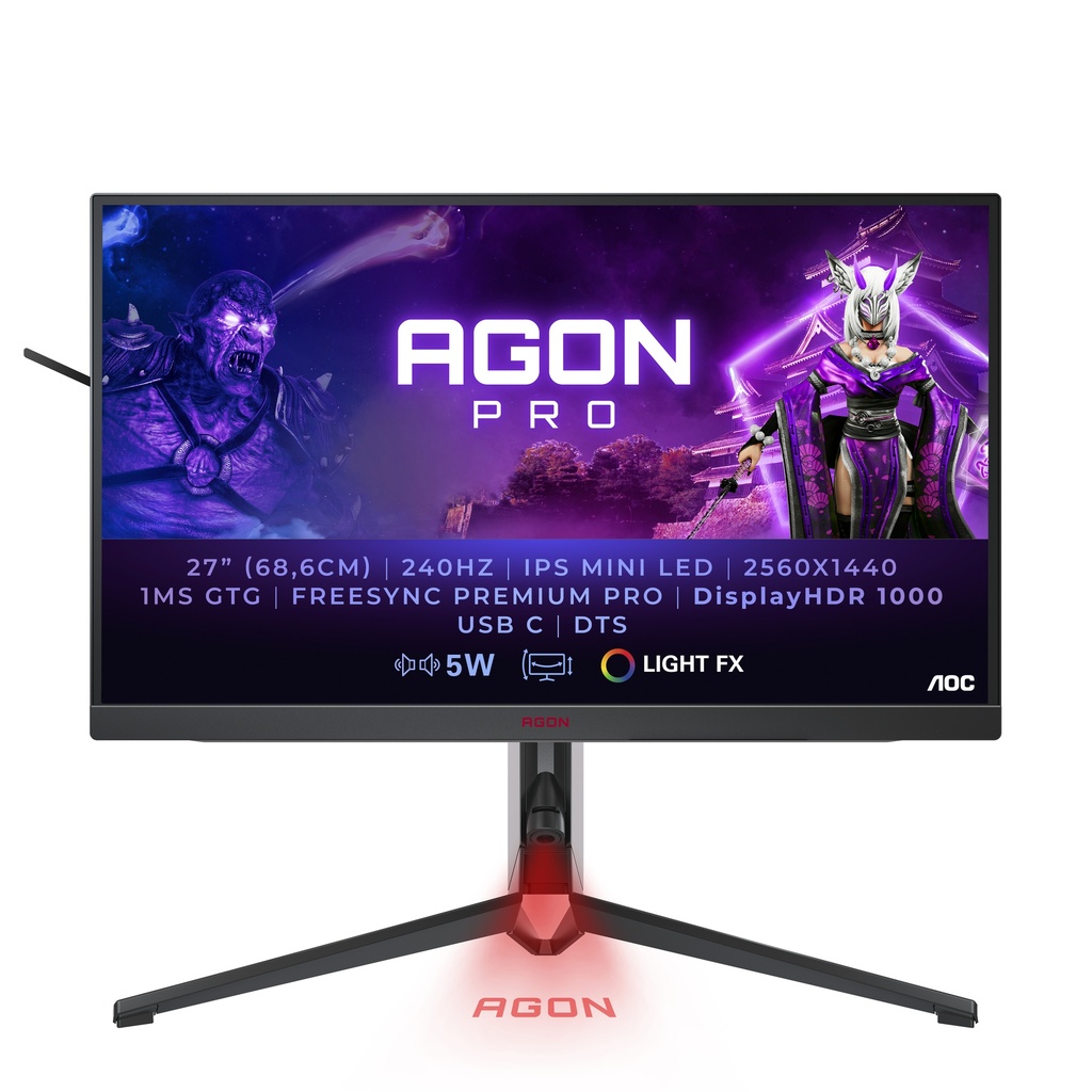 [AG274QZM] AOC AGON AG274QZM computer monitor 68.6 cm (27") 2560 x 1440 pixels Quad HD LED Black, Red
