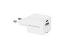 Conceptronic 2-Port 20W GaN USB PD Charger, USB-C x 1, USB-A x 1, QC 3.0, PPS