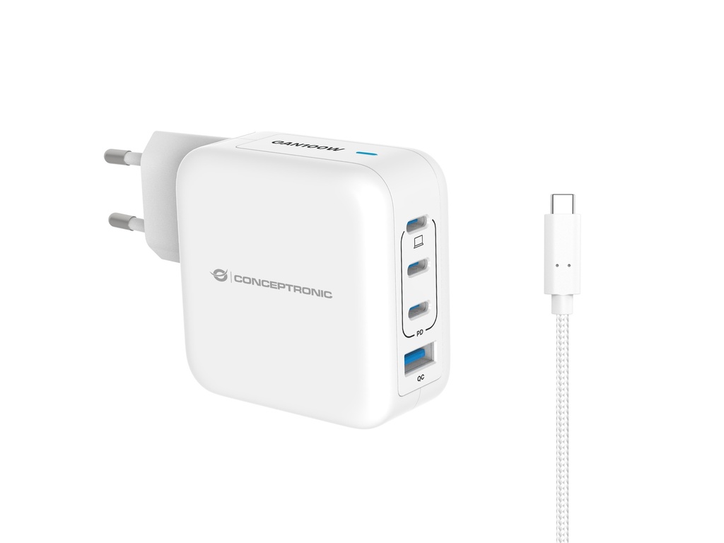 [ALTHEA18W] Conceptronic ALTHEA18W Caricabatterie per dispositivi mobili Universale Bianco AC Ricarica rapida Interno