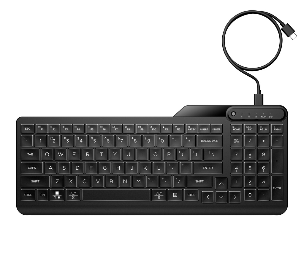 [7N7C1AA#ABZ] HP 405 Multi-Device Backlit Wired Keyboard
