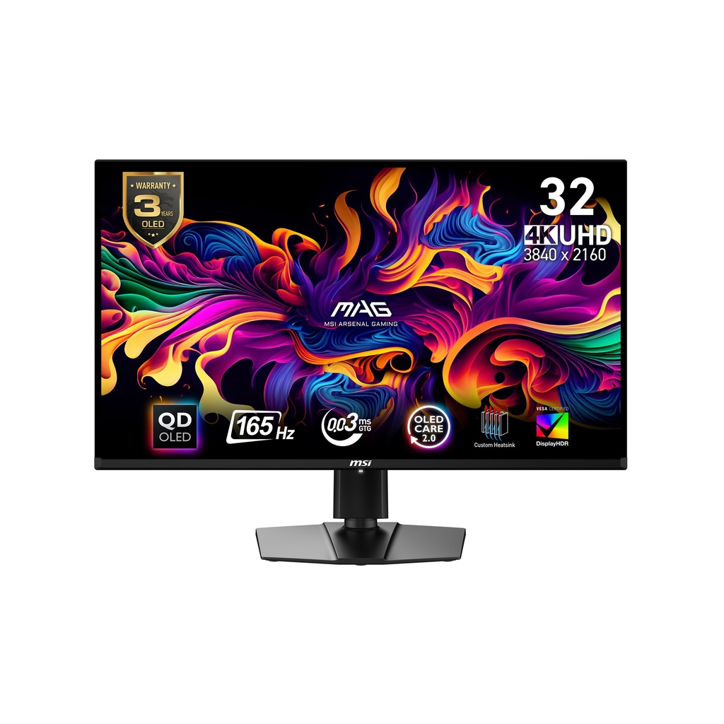 [9S6-3DD39T-012] MSI MAG 321UP QD-OLED computer monitor 80 cm (31.5") 3840 x 2160 pixels 4K Ultra HD Black