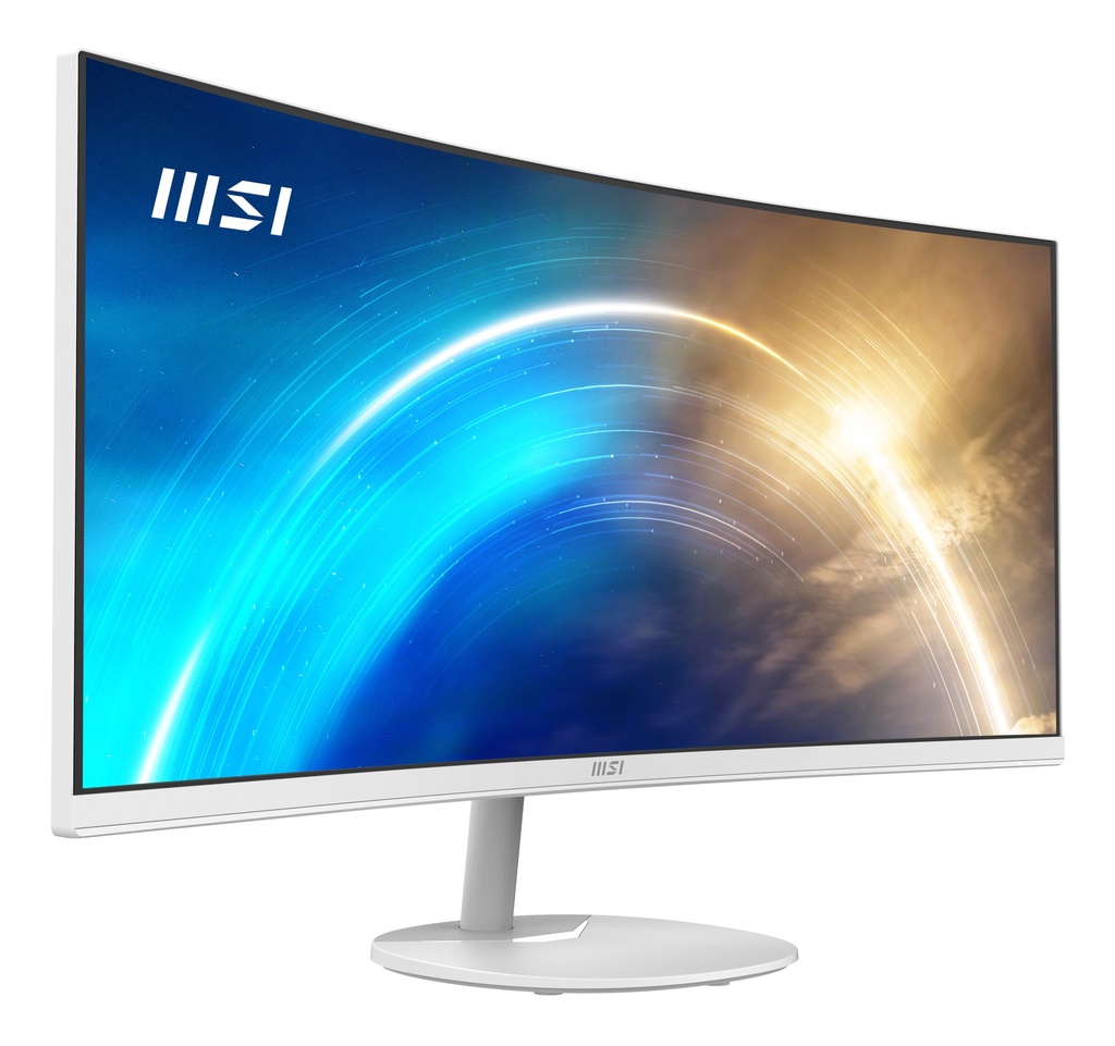 MSI Pro MP341CQW computer monitor 86.4 cm (34") 3440 x 1440 pixels UltraWide Quad HD White