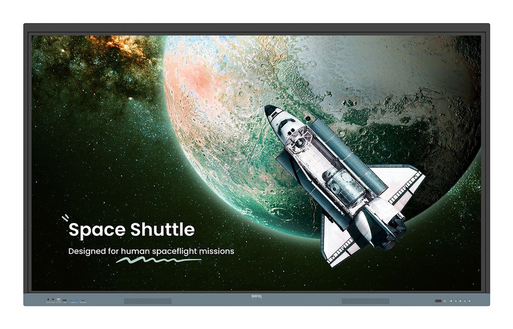 [9H.F9ETK.DE6] BenQ RE6504 Interactive flat panel 165.1 cm (65") 450 cd/m² 4K Ultra HD Black, Grey Touchscreen Built-in processor Android