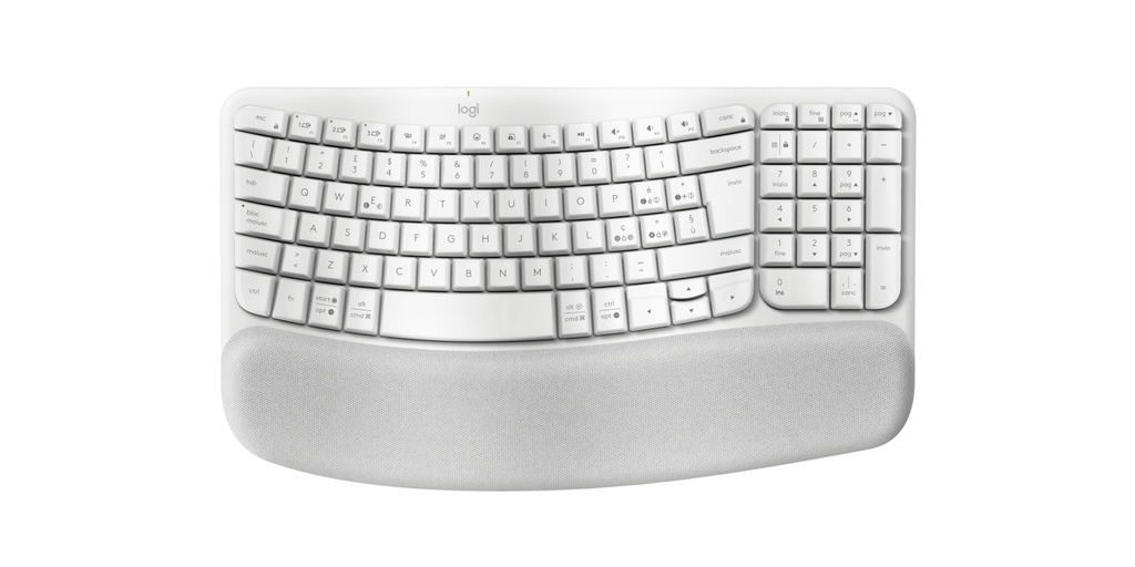 [920-012294] Logitech 920-012294 tastiera Ufficio RF senza fili + Bluetooth QWERTY Italiano Bianco