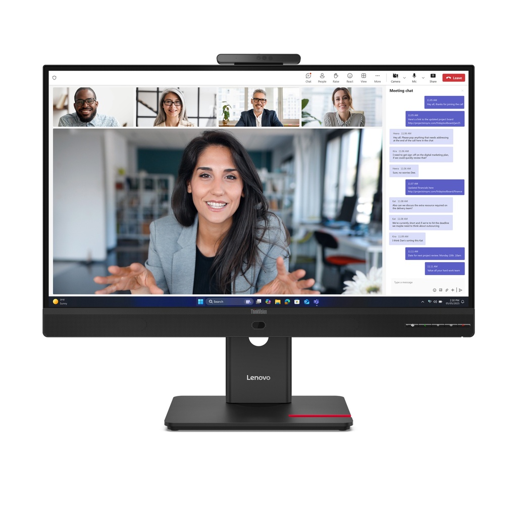 [64B6MAT1EU] Lenovo ThinkVision T24-4v computer monitor 60.5 cm (23.8") 1920 x 1080 pixels Full HD LCD Black